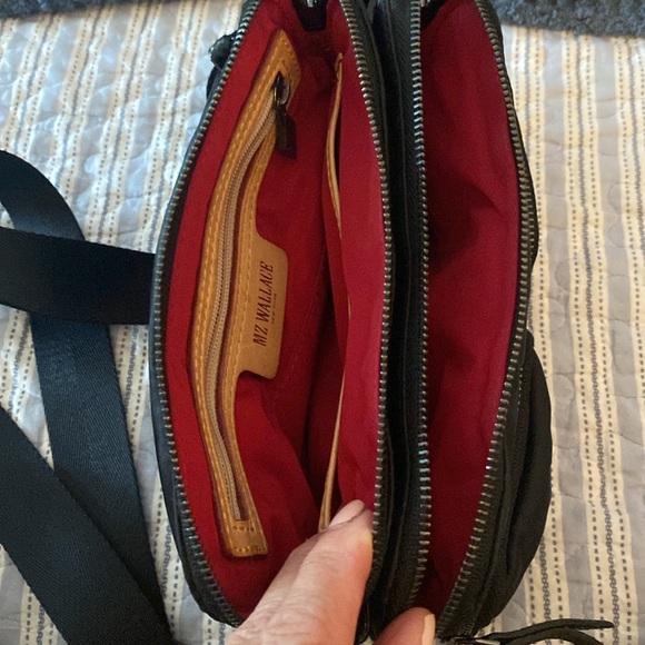 MZ Wallace Nylon trimmed with leather and dazzle . Black - Picture 4 of 6